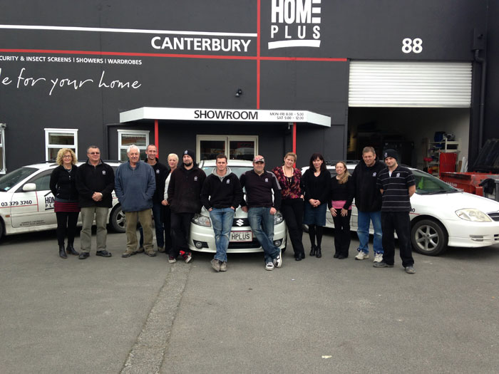 HomePlus Christchurch whole team outside store